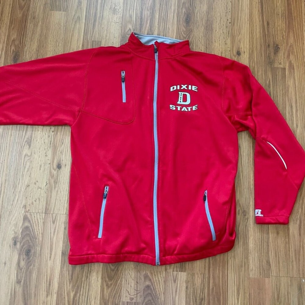 Dixie State Trailblazers NCAA SUPER AWESOME Red Size Large Performance Jacket!